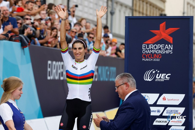 European Championships Munich 2022 - 2022 UEC Road Elite European Championships - Women's Road Race - 21/08/2022 - Elisa Balsamo (ITA) - photo Ivan Benedetto/UEC/SprintCyclingAgency?2022